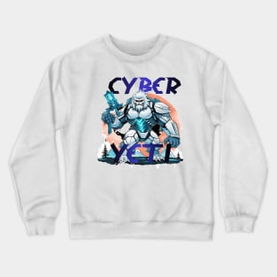 Cyber Yeti Design Crewneck Sweatshirt